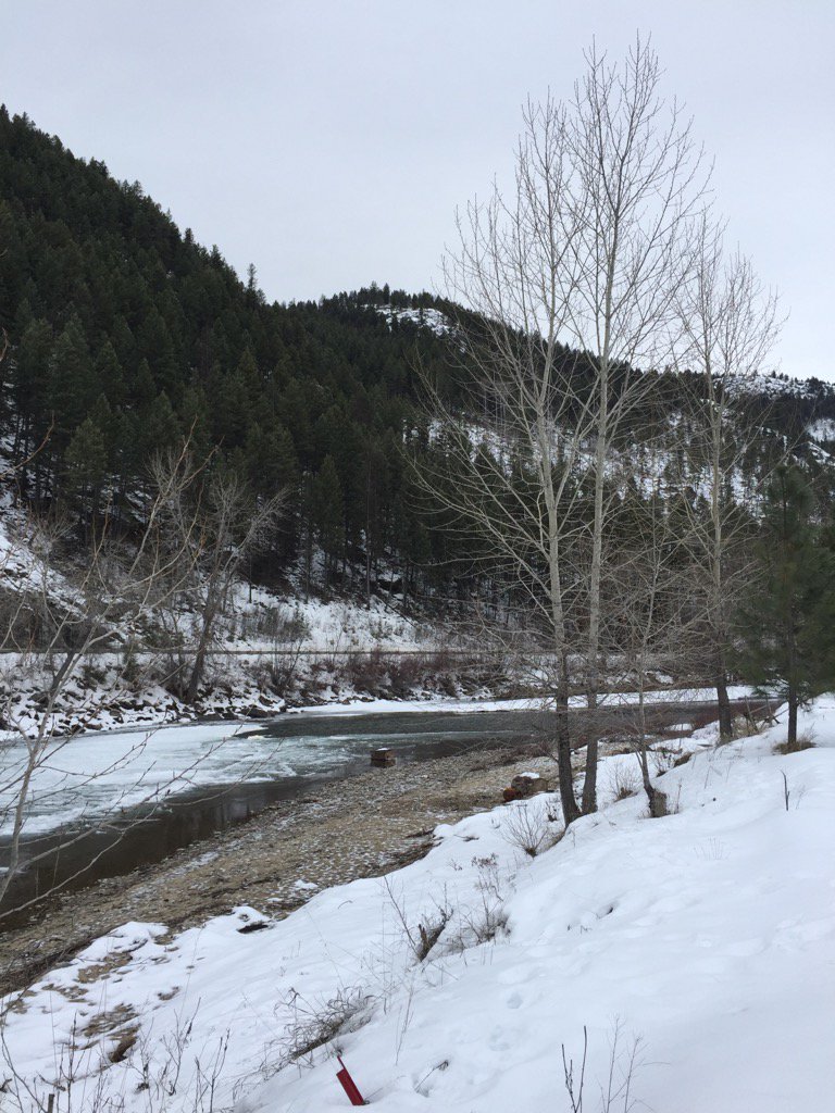 KRFAFISH's tweet photo. A wintery afternoon at RiverCamp. #winter #yaysnowpack #ready4summer https://t.co/y9rwcbDHDL