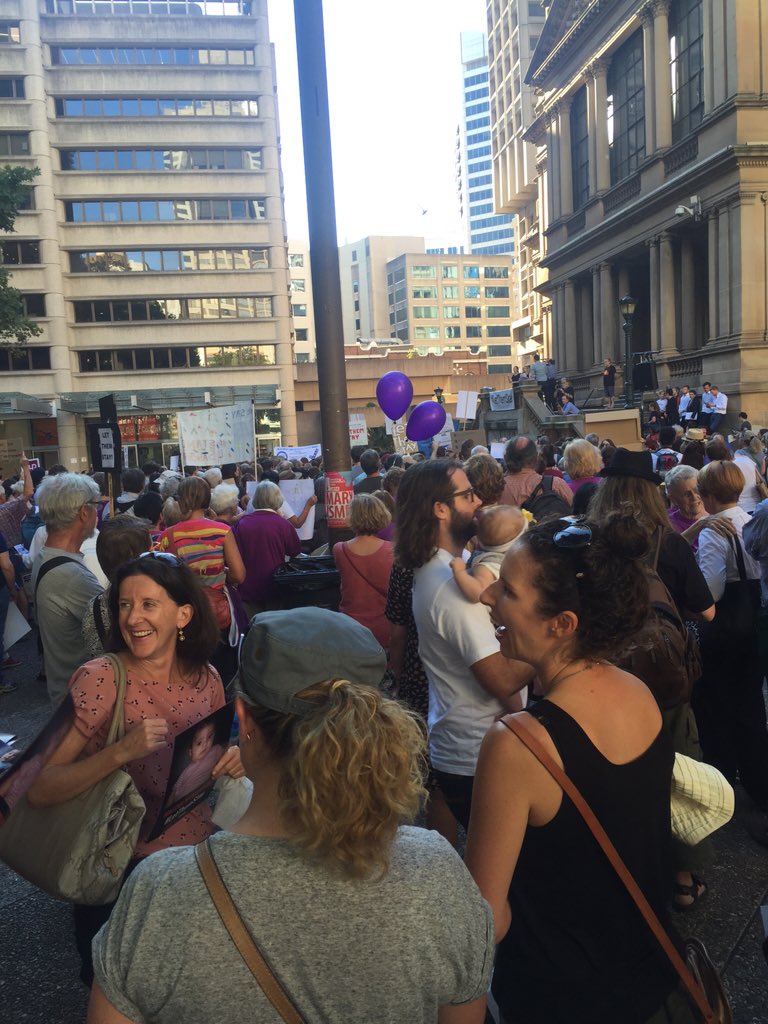 AndrewPStreet's tweet photo. Good lookin' crowd of people here, proud to be among them. #LetThemStay https://t.co/tREtdBr6dW