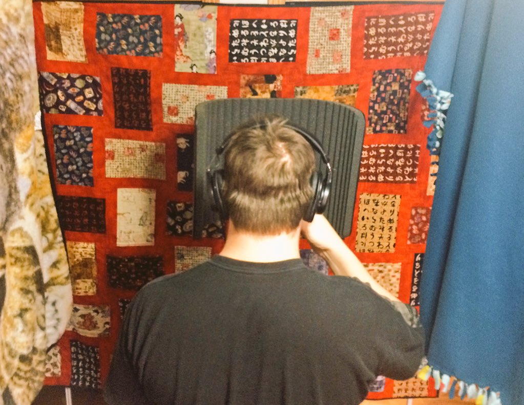 ClockworkCrows's tweet image. Main vocals pretty much completed for the new record. #blanketfortvocalbooth #musicyyc #indiecalgary #airdriemusic