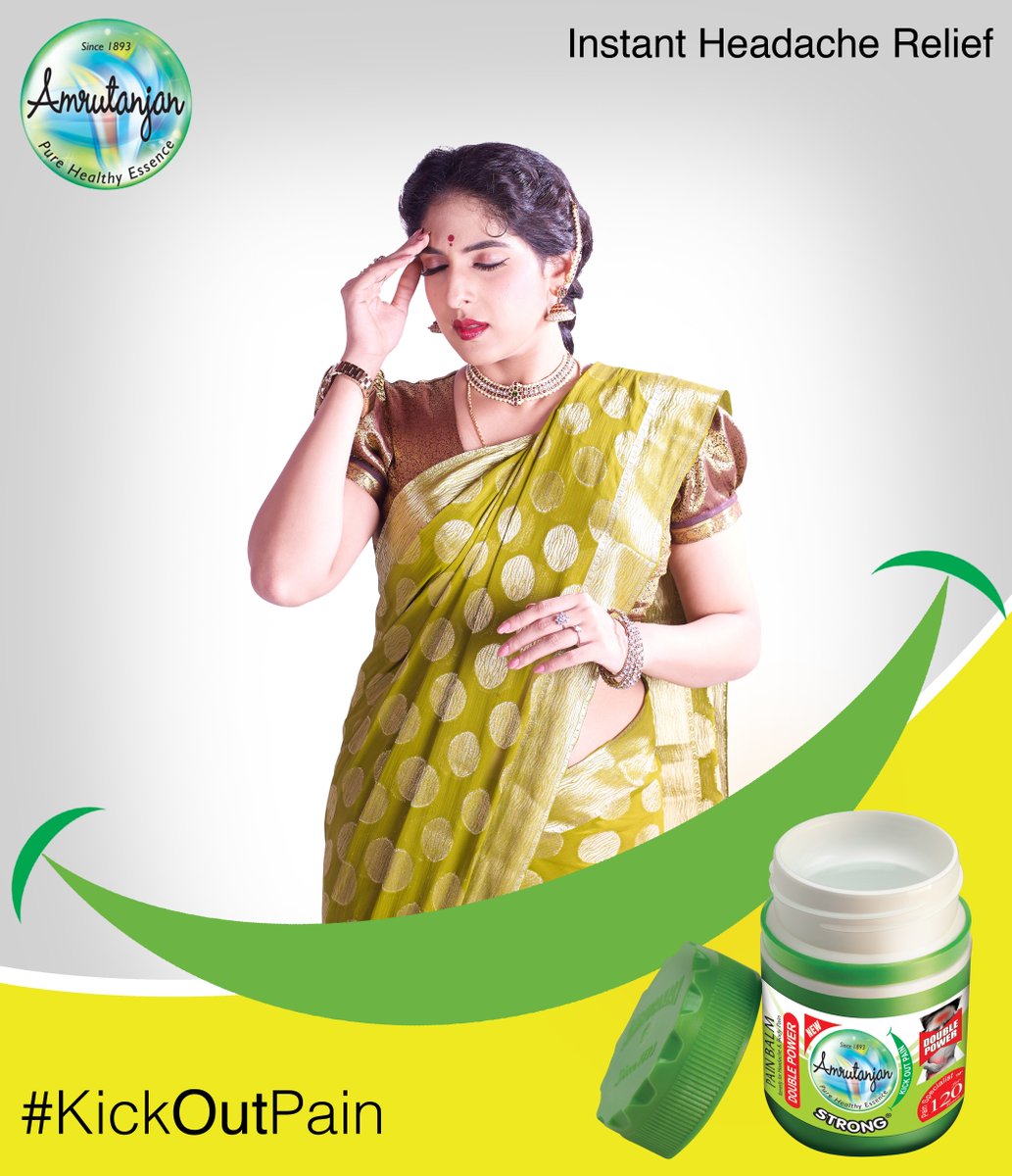 AmrutanjanOffcl's tweet photo. #Amrutanjan Monday Motivation: the warm-cool feel of our Green Balm will provide instant relief from headaches. https://t.co/AzfPeUqDb8