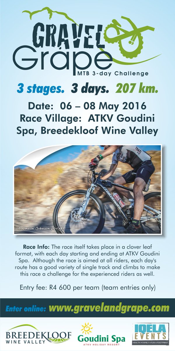 Gravel &amp; Grape 2016:  06 - 08 May