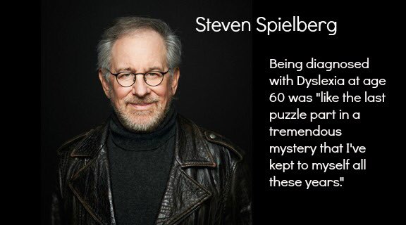 AlexiaAgency's tweet photo. The last piece of the #puzzle had been solved. #Spielberg #dyslexia https://t.co/LaxcLqLijk
