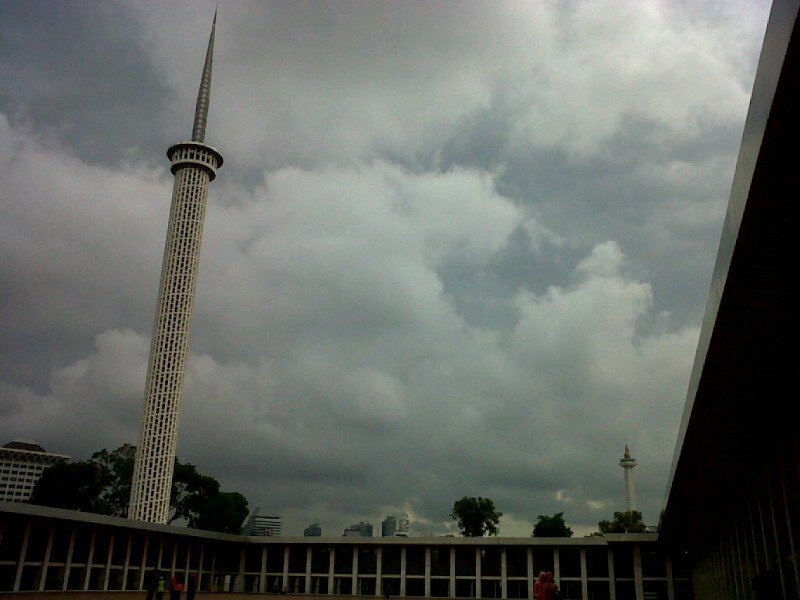 View sky from Istiqlal this evening.