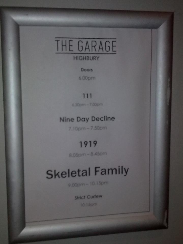 thanks to @SkelliesUK @1919official @Flagpromotions @TheGarageHQ for a great show on Saturday. #singyourhymns