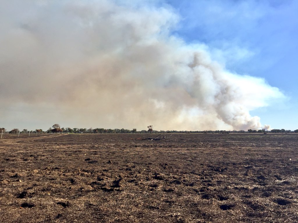 haydnjones84's tweet photo. Southern boundary of #waroonafire near the current #uducfire @thewest_com_au @abcsouthwestwa @SkyNews https://t.co/wNEhO2vM1l