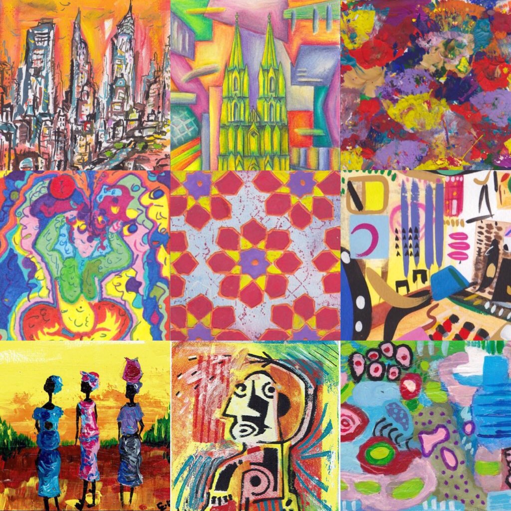 PAEartforacause's tweet photo. Loving the #COLOUR you are using folks! The #twitterartexhibit 2016 #NewYork is coming! https://t.co/rjoD9YZaAC