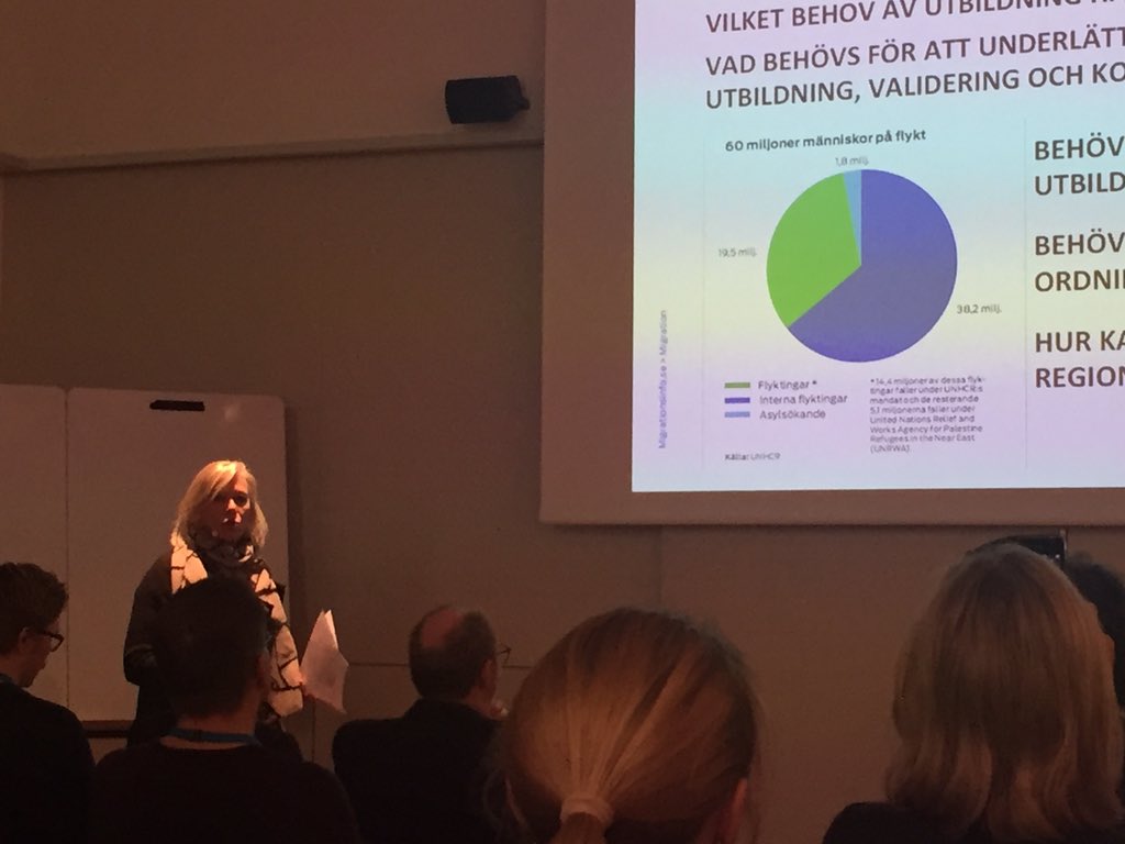 norsell's tweet photo. Strålande inledning #suhf "Möte om lärosätenas aktiviteter för nyanlända" av Cecilia Christersson https://t.co/cTXcGhT9Gk