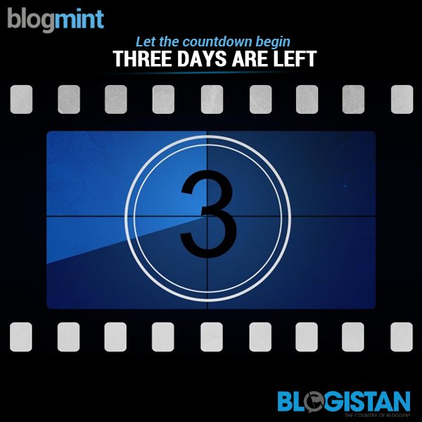 theblogmint's tweet photo. You have just three days left to nominate yourself and vote for your favorite #bloggers at blogistan.in #Blogistan https://t.co/xcwtjxfqcc