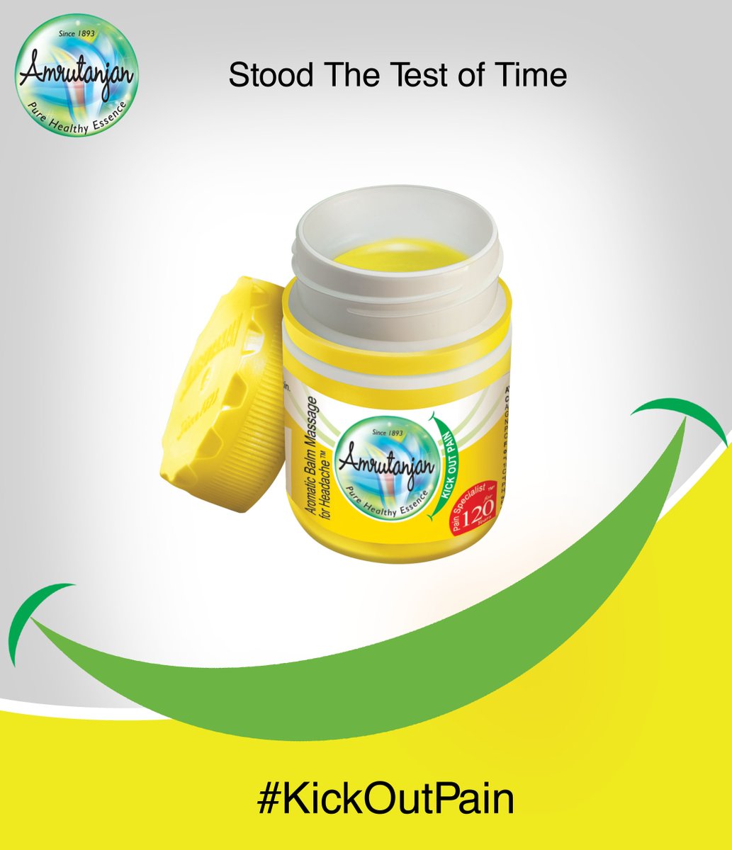 AmrutanjanOffcl's tweet photo. Presenting #Amrutanjan Yellow Balm: A Balm that has worked for more than 100 years and has stood the test of time! https://t.co/cCSmJGUFMg