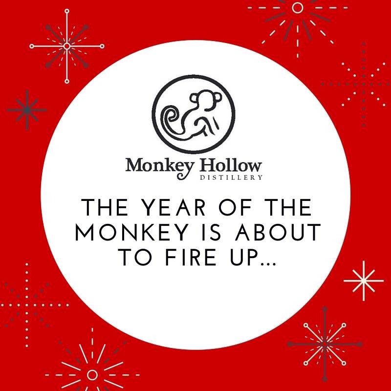 The Year of the Monkey is here &amp; Monkey Hollow Distillery is preparing to fire up!  Stay tuned for more info.