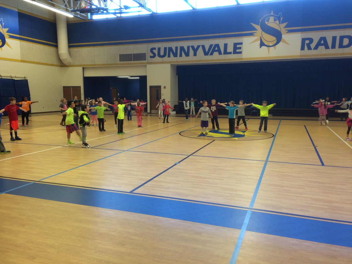 Here is our gym! We are doing exercise dancing and Jump Rope for Heart! #USA2F1516