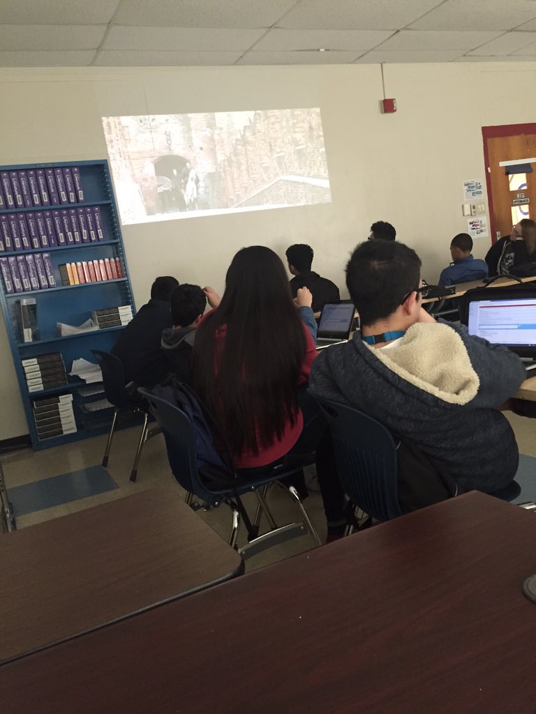 Students using Today's Meet to ask questions while watching Act 3 of Romeo and Juliet! #studentinquiry