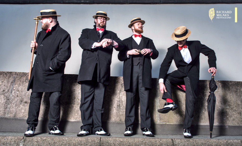 Only the finest #papal socks, <a href="/gambleandgunn/">Gamble and Gunn</a> boater hats &amp; <a href="/MossBros/">Moss Bros.</a> dickie bows for us gents. <a href="/richard_milnes/">richard milnes photo</a>