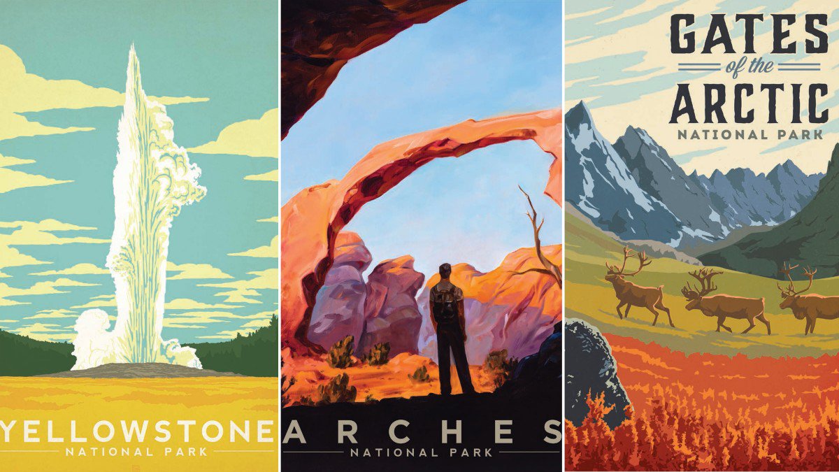 Nostalgia + artists = travel posters for every single national park: bit.ly/1OAhNcs