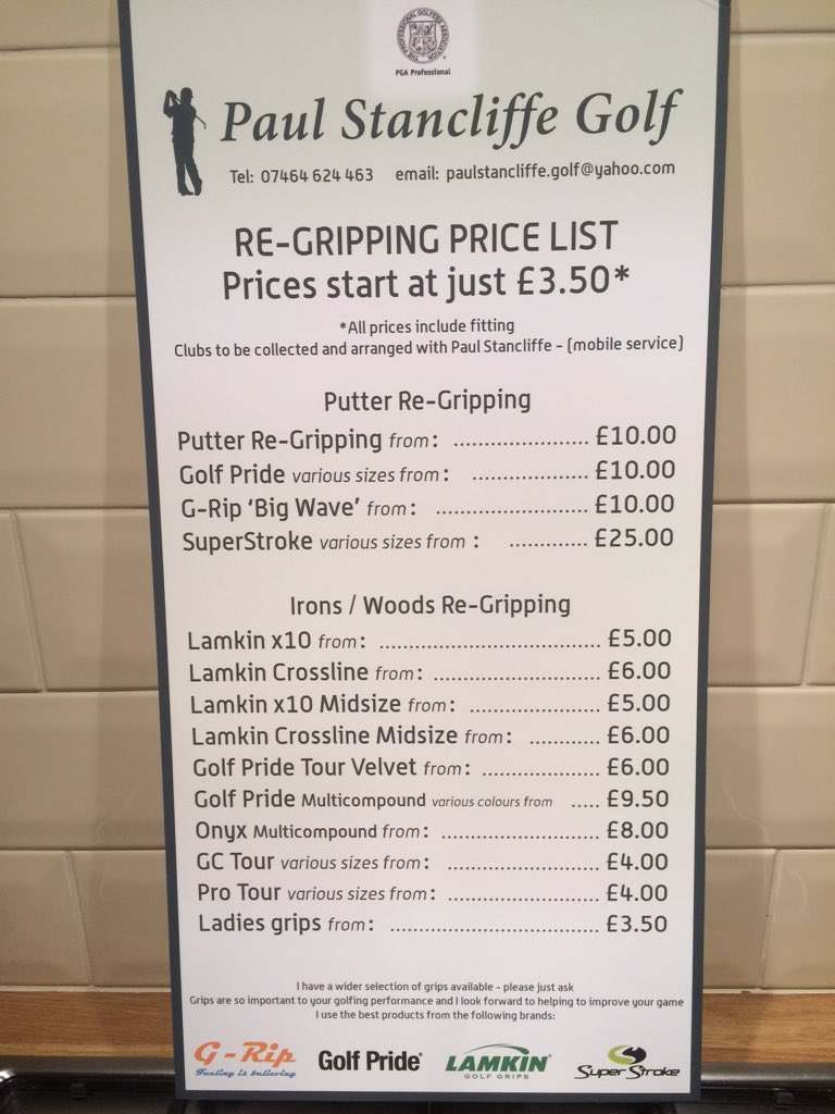 Perfect time for a pre season Golf Club MOT with new grips... Contact me on 07464624463