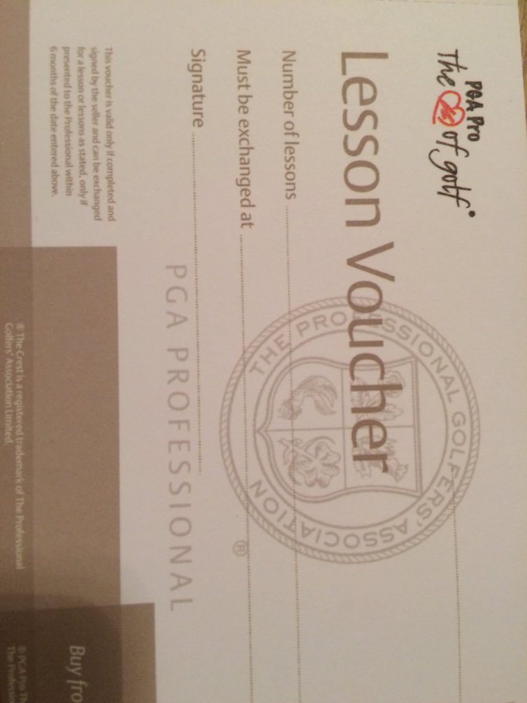 Fantastic gift for Valentines Day..... Golf lesson voucher.... Contact me on 07464624463