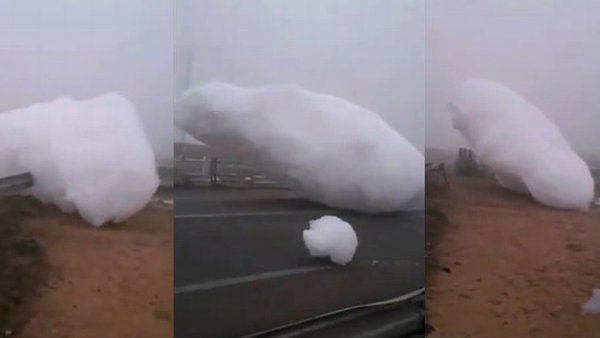 Video incredibili: Nuvole di schiuma cadono dal cielo Marocco - guarda il filmato youtube
