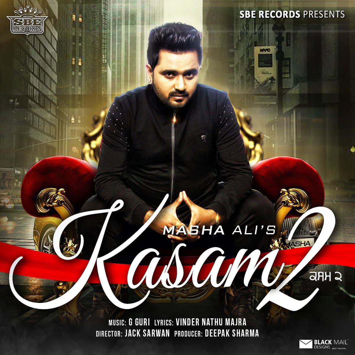 bmdcreatives's tweet image. Official Poster Design for Masha ali's upcoming song "Kasam2" 
::Black Mail:: blackmaildesigns.com