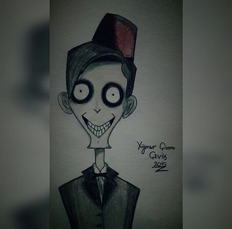 cisem_cevik's tweet image. Michael Kenny yorumuyla yaptığım çizim 
#michaelkenny #doctorwho #character #gothic #art #colours