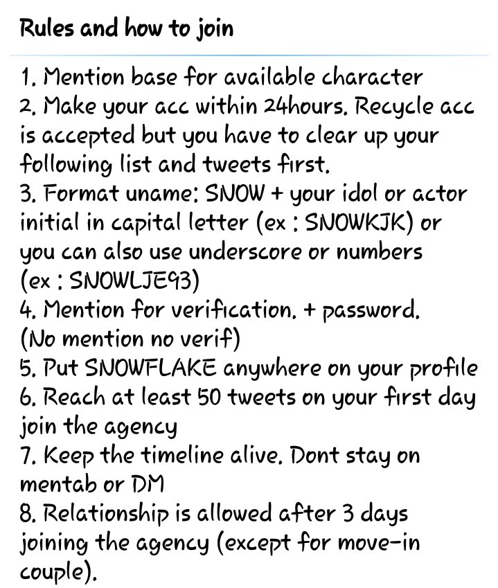 SNOWFLAKEBASE's tweet photo. Rules and How to Join (updated) https://t.co/UMMAARkTjB