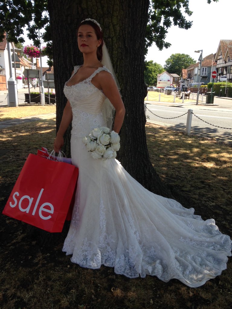 #MomentsThatCount Finding your wedding gown at 50% discount. loveabargainbride.co.uk