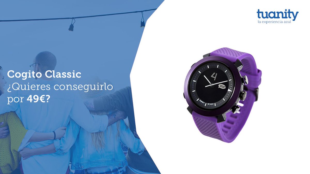 SomosTuanity's tweet photo. ¡Nueva #CompraColectiva a la vista! ¡Esta semana, llévate el #CogitoWatch por sólo 49€! https://t.co/GxLC8VNZrq https://t.co/VUvhnp9d38