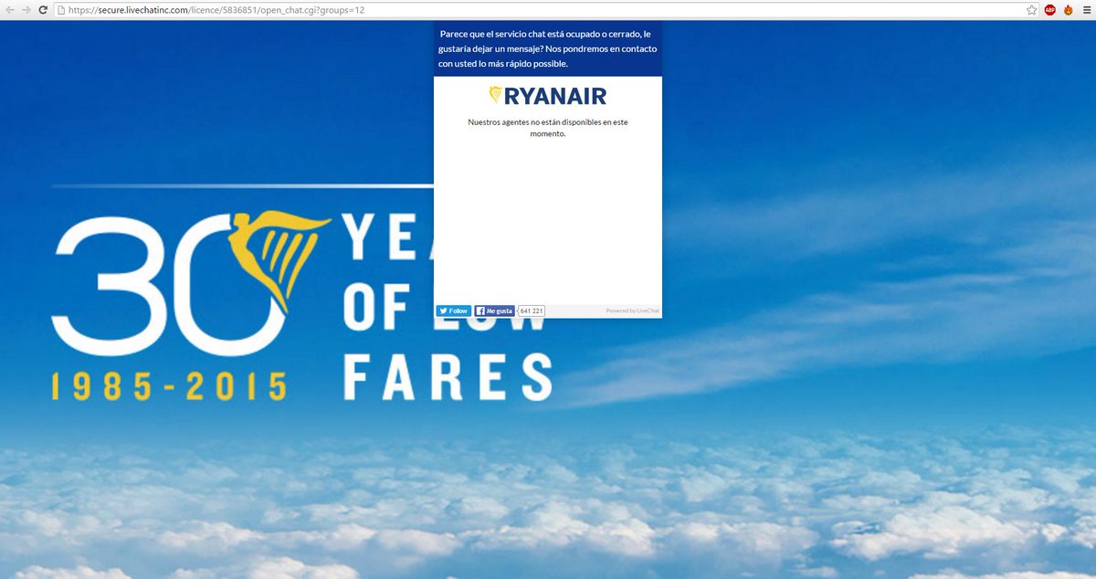 Ryanair customer service chat