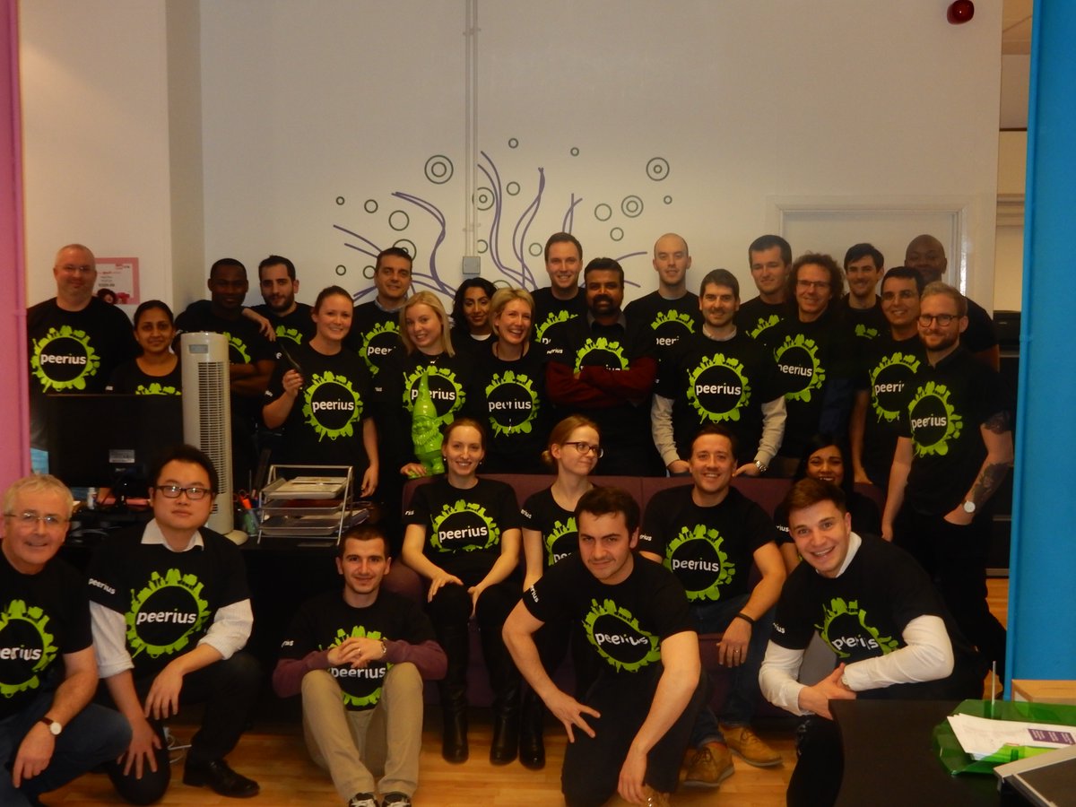 Peerius's tweet image. Just taken delivery of our new Peerius tee shirts. What a lovely bunch of people!
