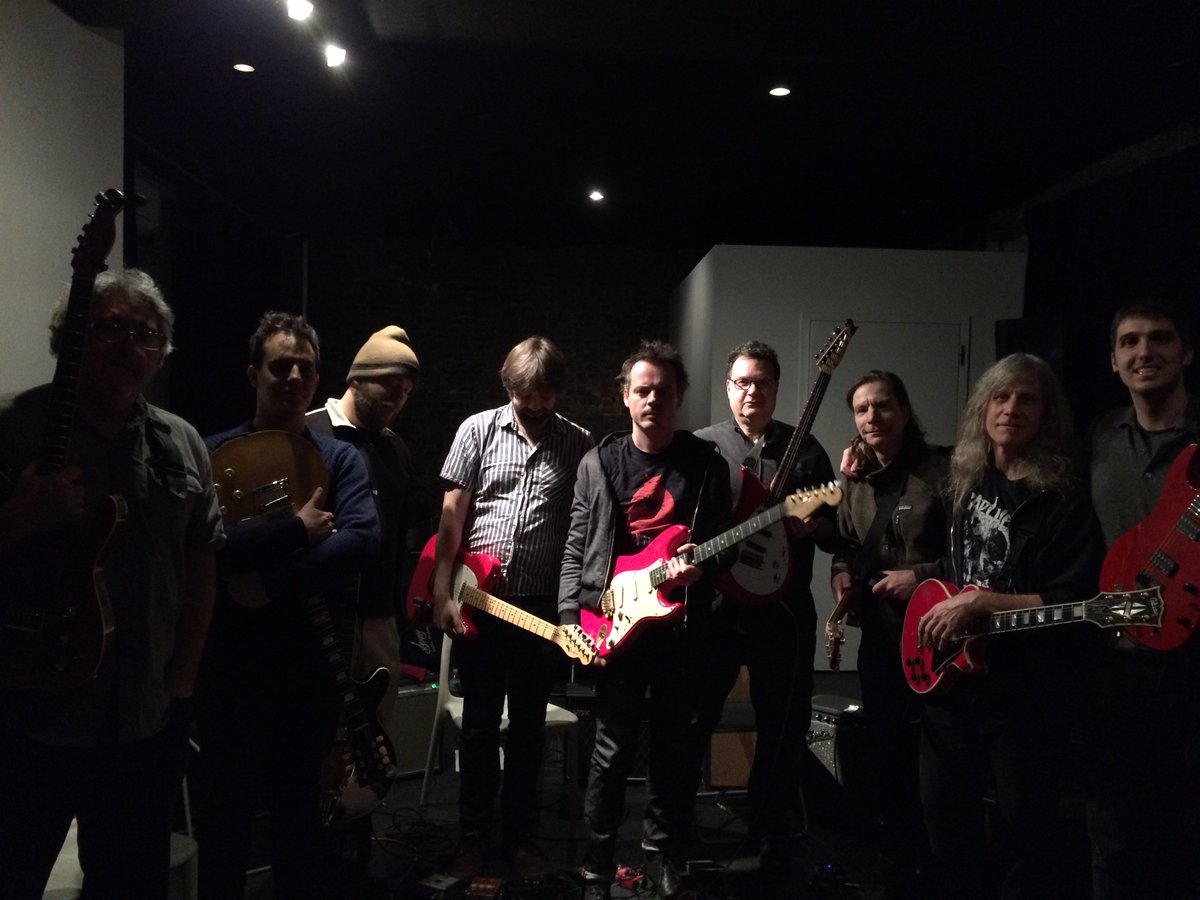 DoctorNerve's tweet image. #DitherGuitarQuartet and friends play drone piece by #PhillNiblock #TheStoneNYC @gfguitar @DoctorNerve #RonAnderson