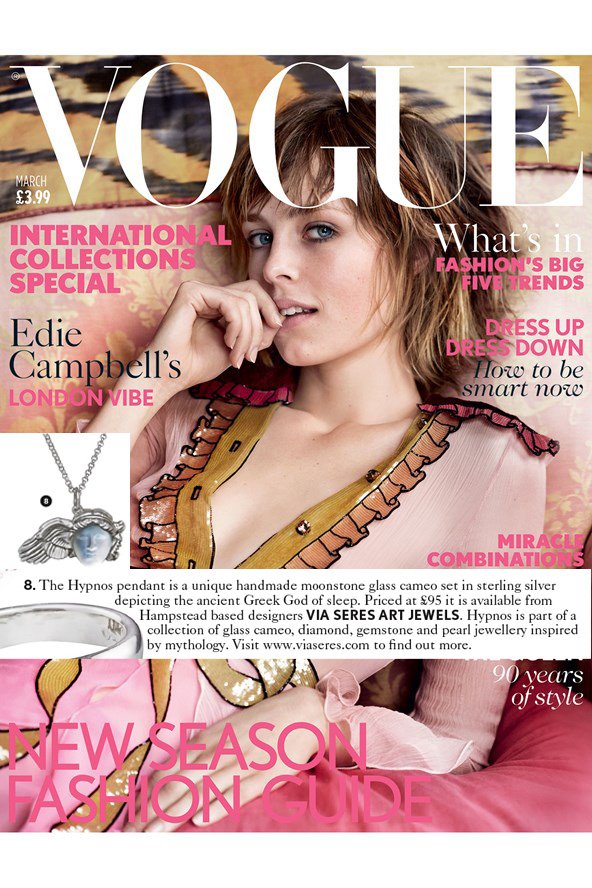 viaseres's tweet photo. Delighted our #Hypnos necklace is featuring in the current March #Vogue under heirloom #jewellery. https://t.co/Rv3P1mC3eG