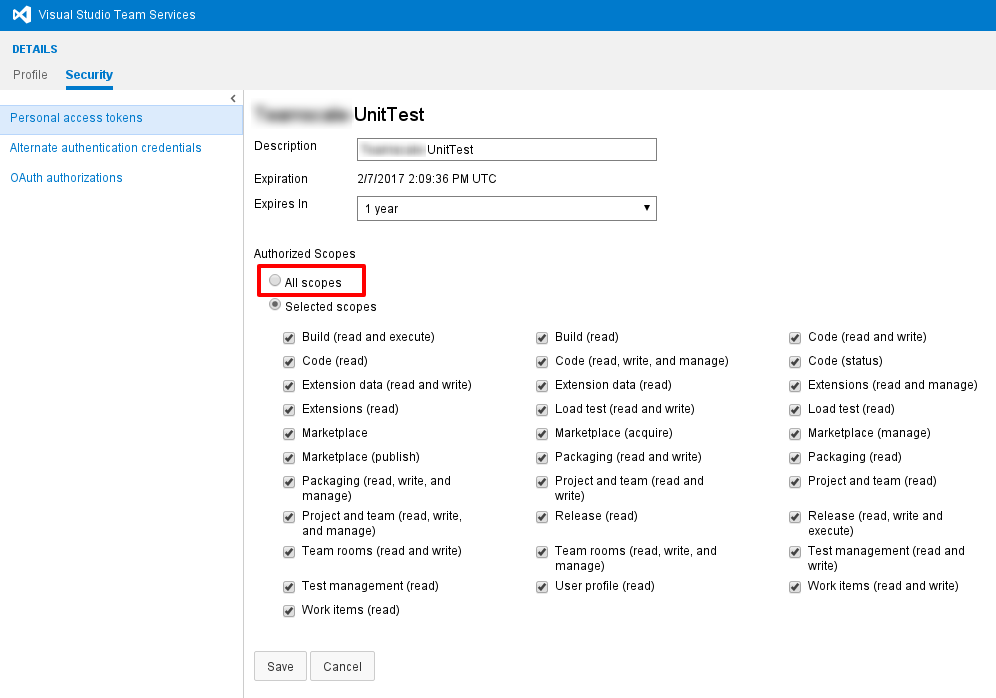 mpdeimos's tweet photo. VisualStudio Team Services aka VSO Access Token #apifail - select all single scopes !== Checking all scopes #http403 https://t.co/mLsCGFfFUm