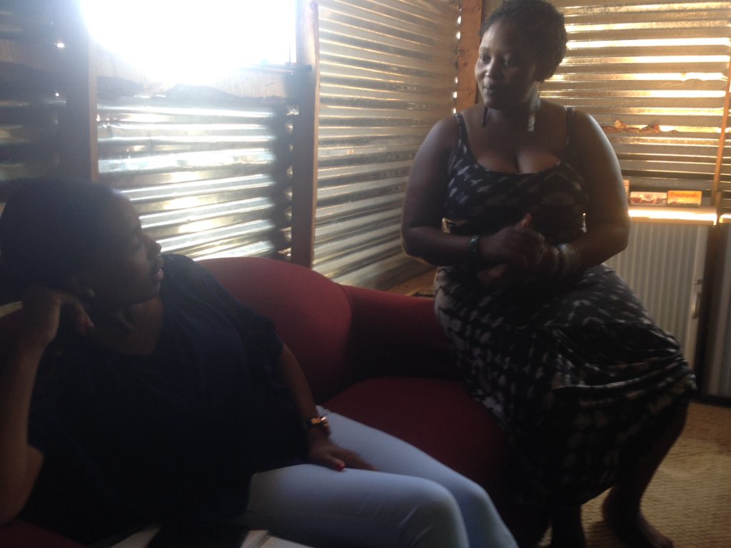 LibromatHub's tweet photo. Librarian @tumikuena role-playing to practice introducing a parent to the #Libromat. https://t.co/RUh3f3QXfl