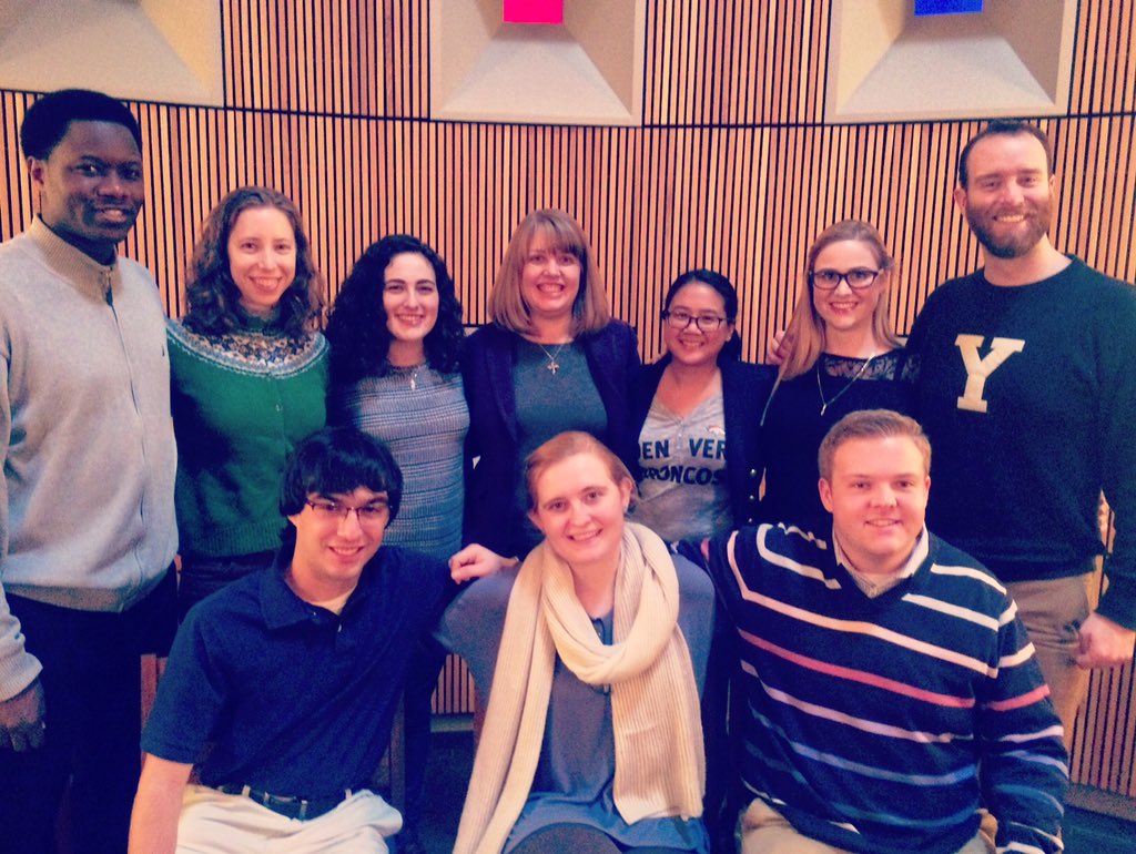 STMatYale's tweet photo. The entirety of the #GraduateCouncil finally together for a meeting - merits a picture! #STMatYale #SquadGoals https://t.co/litfFD48ci