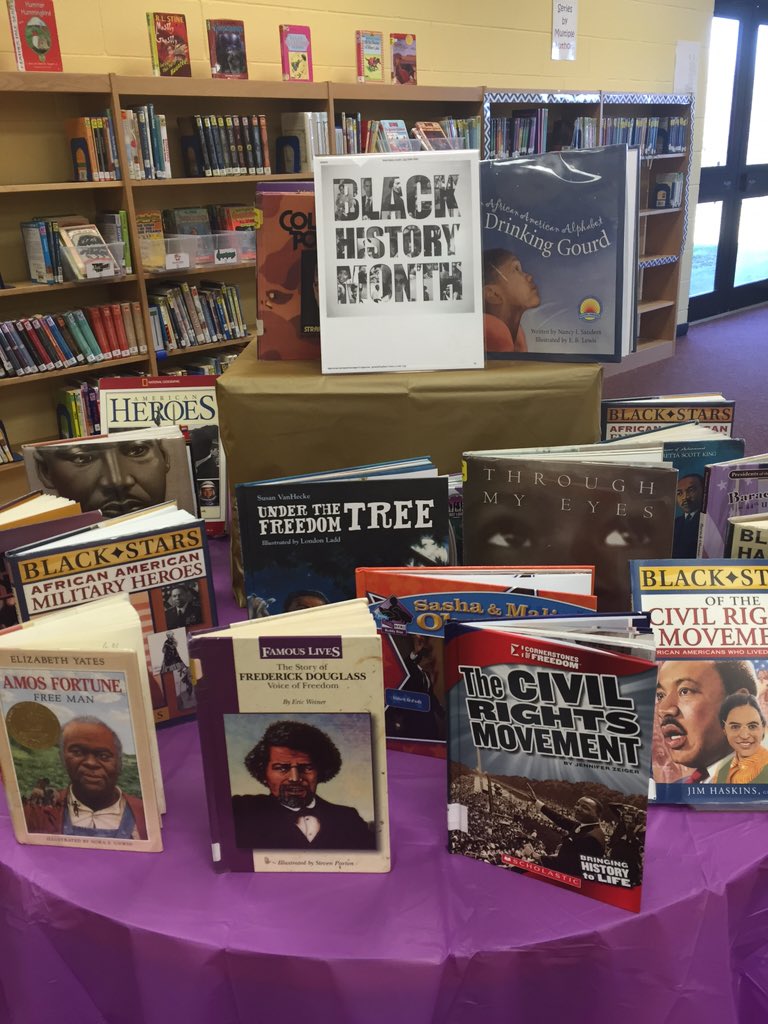 KittrellLibrary's tweet photo. We have lots of books to celebrate #BlackHistoryMonth @KittrellLibrary @KittrellSchool https://t.co/8IHPFmd2if