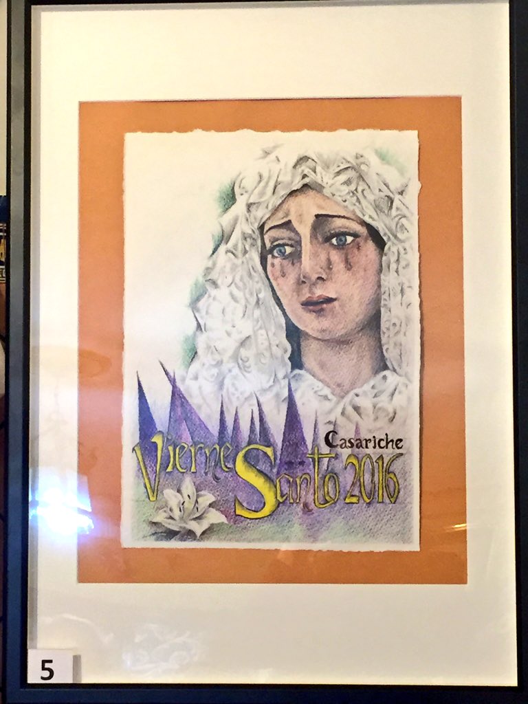El #Cartel Ganador que anunciará el #viernessanto2016 de #Casariche es obra de Antonio J. García #SsantaCasariche16