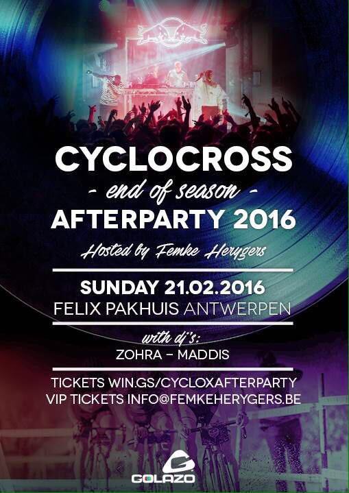 21/2 Cyclocross Afterparty in het Felix Pakhuis! Dj Zohra - Dj Maddis <a href="/RedBullBe/">Red Bull Belgium</a> 😎