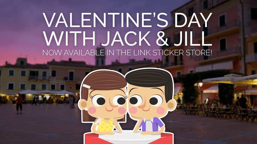 link_messenger's tweet photo. Free Valentines stickers. Download and send the love! 💛 https://t.co/EvJcZyCy32