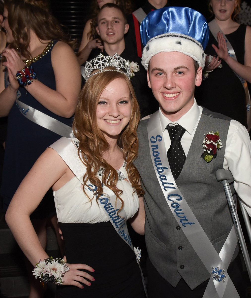 HH_Courier's tweet photo. Congrats to Alexandria Geiger and Riley Brown who were Queen and King of the Winter Wonderland Dance at Wayne HS! https://t.co/BexZVB5R2U