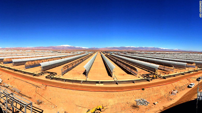 CNN's tweet photo. Morocco has switched on what will be the world's largest concentrated solar power plant https://t.co/7TuSLBsvaN https://t.co/B3SzQbRyvi