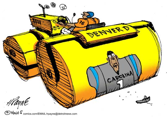 HenryEPayne's tweet photo. Cartoon: Super Bowl Denver Defense
https://t.co/BcGlMfQl5V #SuperBowlChamps #SuperBowl #DenverDefense https://t.co/aBMVDOWmrX