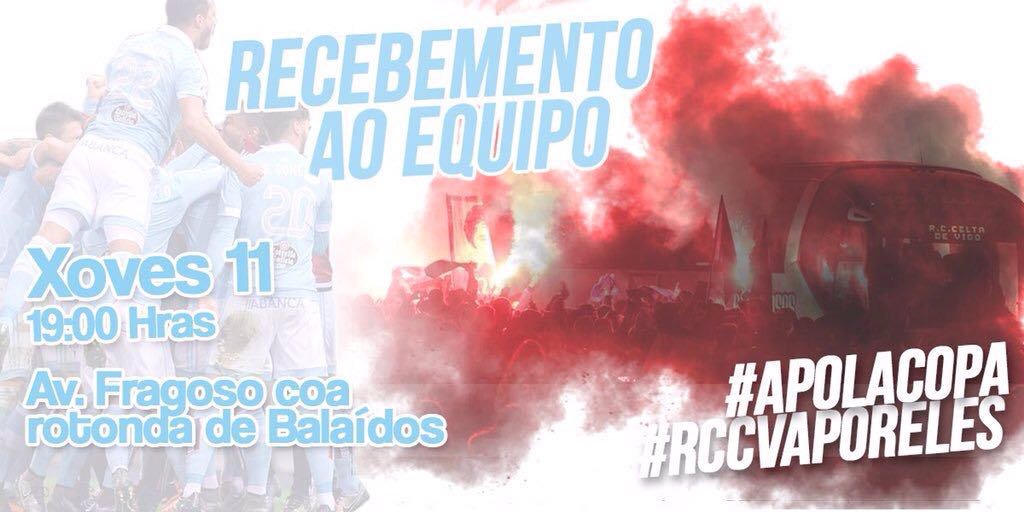 Ribeirocelta's tweet photo. Se ti tamén crees demostrallo ós xogadores dende que cheguen ó campo!!! #RCCVAPorEles https://t.co/46uPw6dLVZ