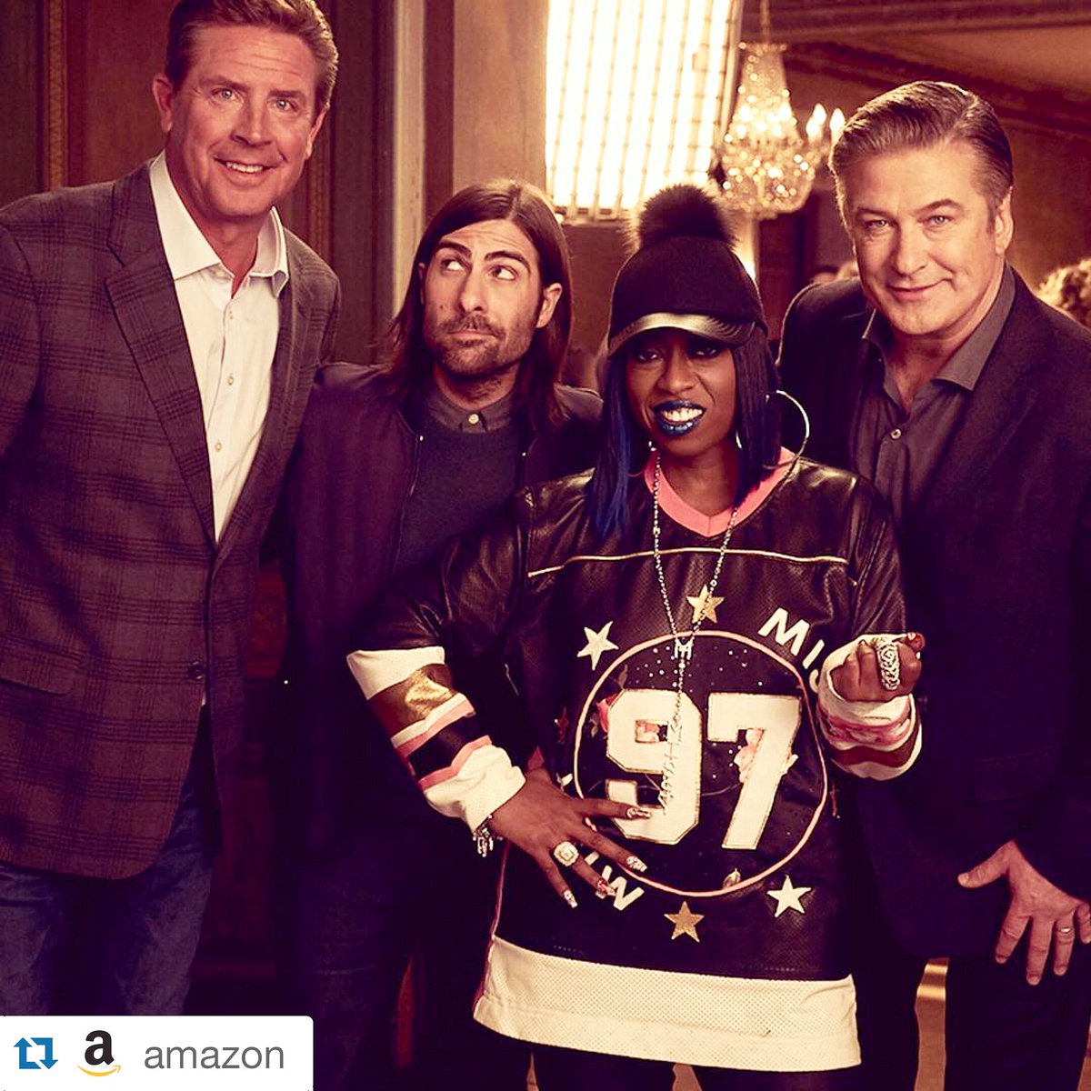 #Repost Diana Koenigsberg's shoot for @amazonecho w/ <a href="/AlecBaldwin/">AlecBaldwin(HABF)</a> <a href="/MissyElliott/">Missy Elliott</a> <a href="/DanMarino/">Dan Marino</a> &amp; <a href="/TheRealJasonSch/">Jason Schwartzman</a>