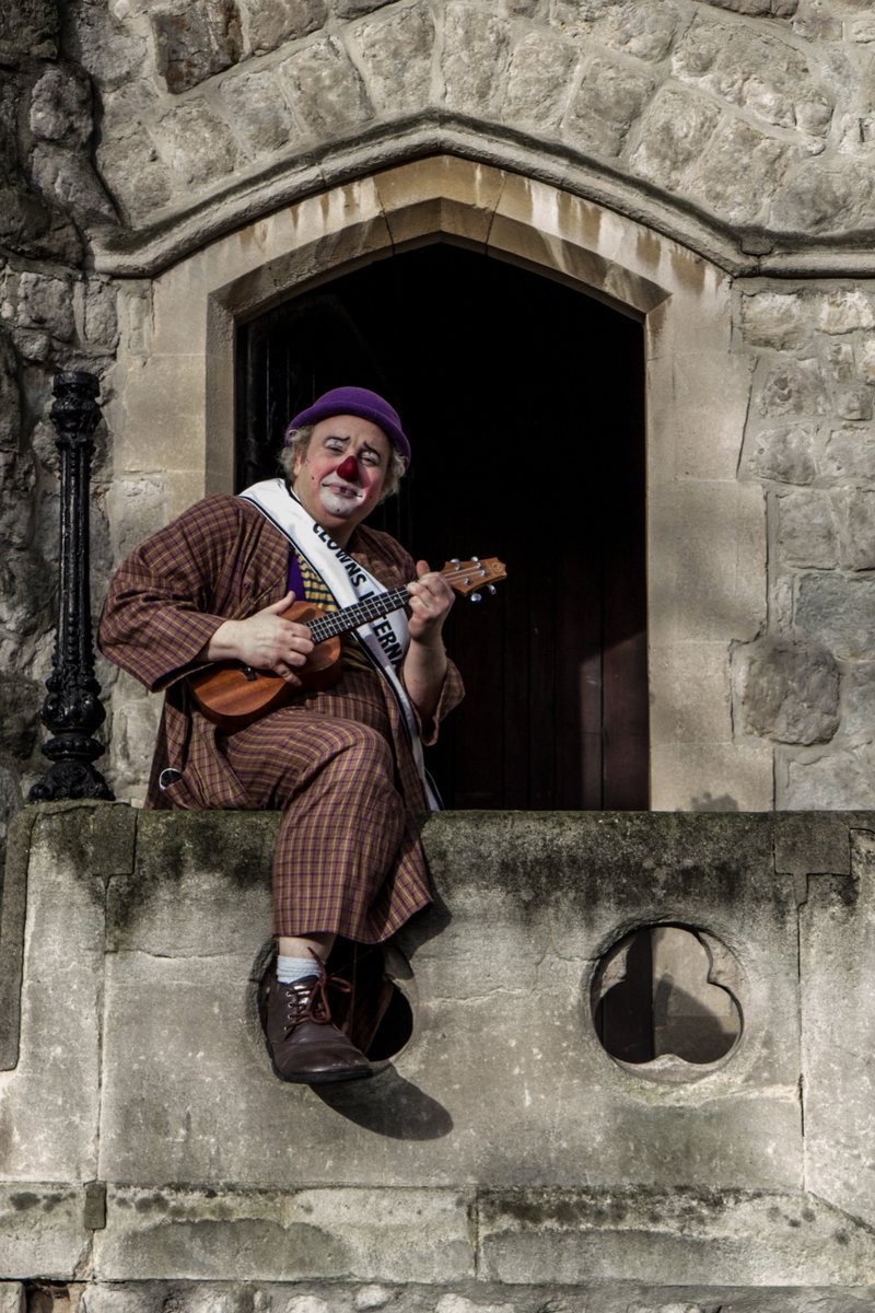 Being serenaded yesterday in Haggerston at the <a href="/ClownsIntl/">Clowns International</a> annual service, in honour of Joseph Grimaldi.