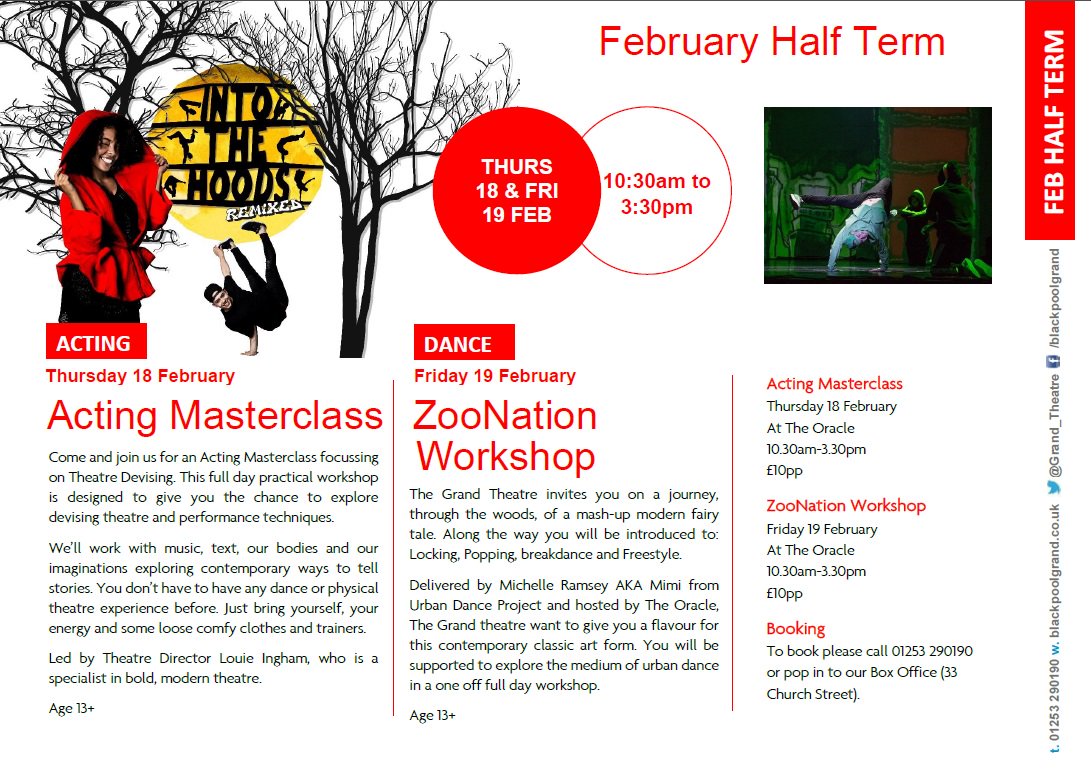 BPL_Treasures's tweet image. Two great workshops to take part in during February half term, at the Oracle, Blackpool.