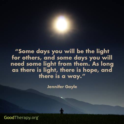 Good_Therapy's tweet image. ...As long as there is light, there is hope, and there is a way.  #IHelpOthersBy