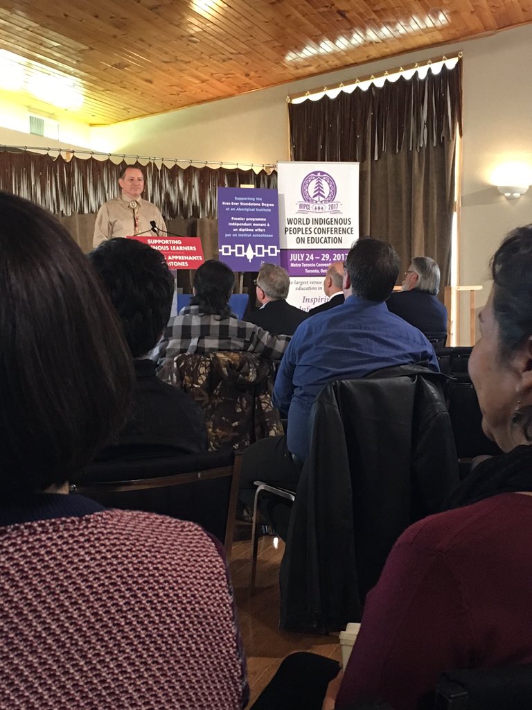 snpolytechnic's tweet photo. Tom Deer, language instructor at #snpolytechnic speaking now in Gayogohono https://t.co/LGty8vpyQj