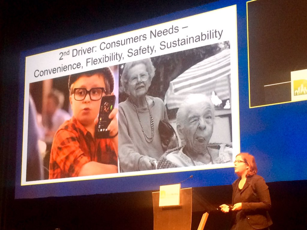 ISE_Show's tweet photo. Daniela Tenger @SmartBuildingCo: key drivers of #smarthome2030 are customer needs and convenience #ISE2016 https://t.co/hUVBuBYLym