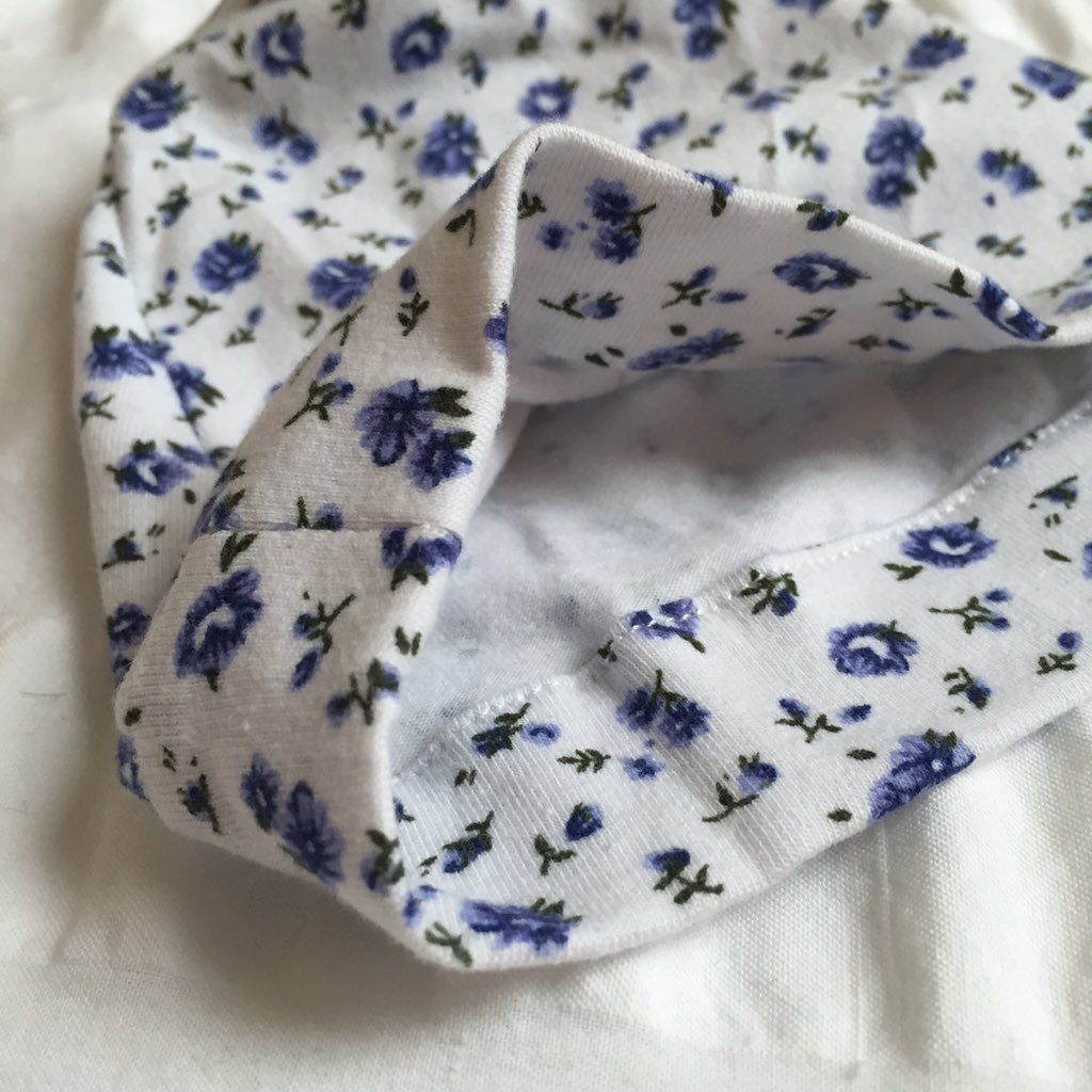 Close-up of the pretty newborn beanie soon to be added to the store. These are for 0-3M and there are 6 available 💙