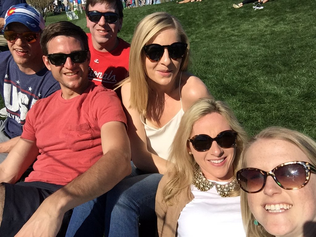 Clillyspencer's tweet photo. Did we go to a tournament hosted by @PGATOUR or a @WWE match?#scottsdale #phoenixopen #houseofspencer https://t.co/eCdZs4qgXe