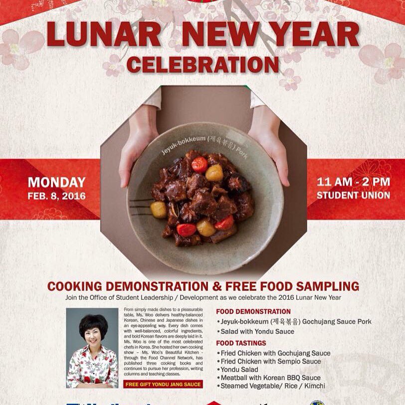 please join us for a cooking demonstration by Ms.Woo from 11am-2pm in the cafeteria!
#iLoveMondays
